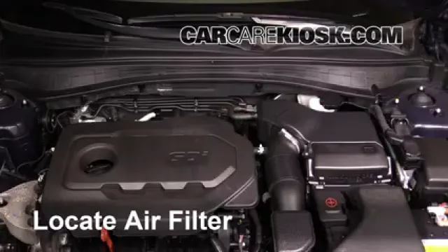 2016 Kia Optima EX 2.4L 4 Cyl. Filtre à air (moteur) Changement